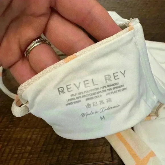 Revolve x Revel Rey Underwire Bikini Top in Geo Crepe - Picture 9 of 10